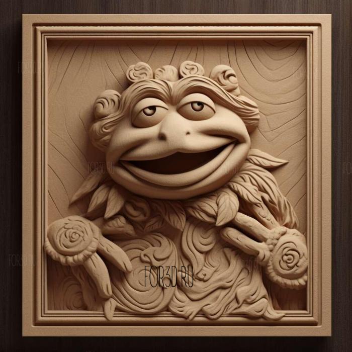 st muppet 3 stl model for CNC